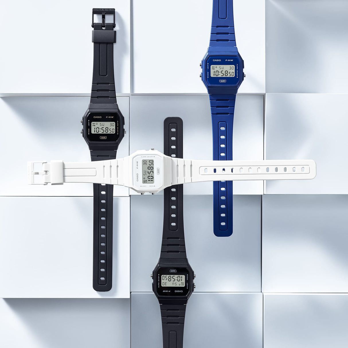 F-91WB-7ACF Reloj Casio de dama pulsera de caucho digital
