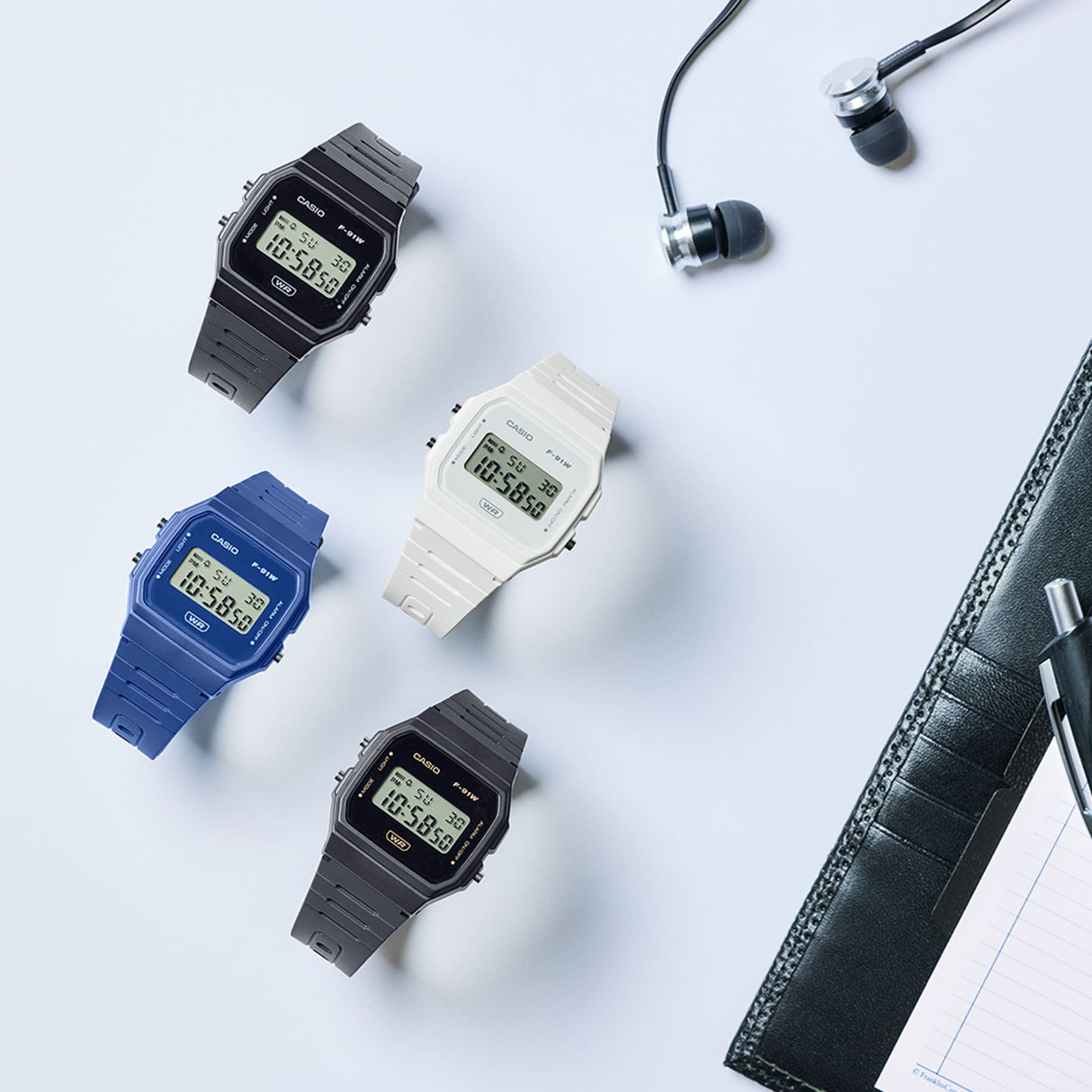 F-91WB-7ACF Reloj Casio de dama pulsera de caucho digital