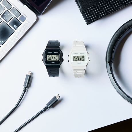 F-91WB-7ACF Reloj Casio de dama pulsera de caucho digital