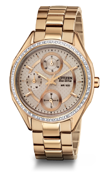 FD1063-57X Citizen Eco-Drive Champagne de mujer correa de metal