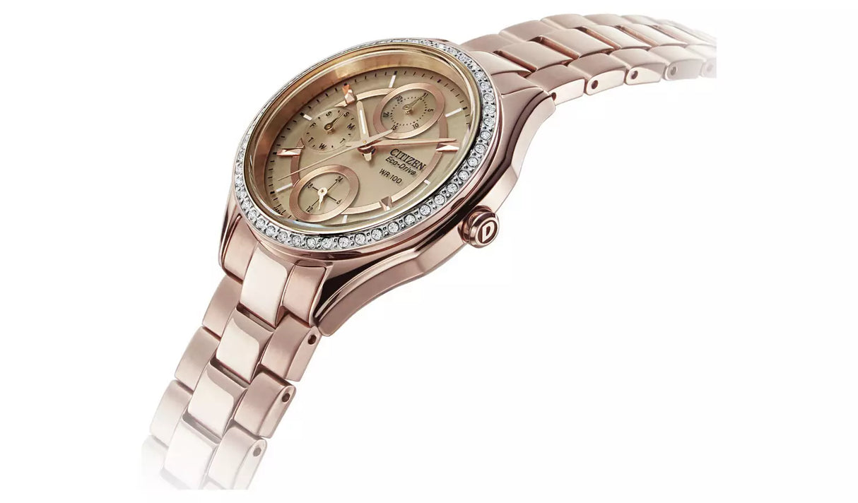 FD1063-57X Citizen Eco-Drive Champagne de mujer correa de metal
