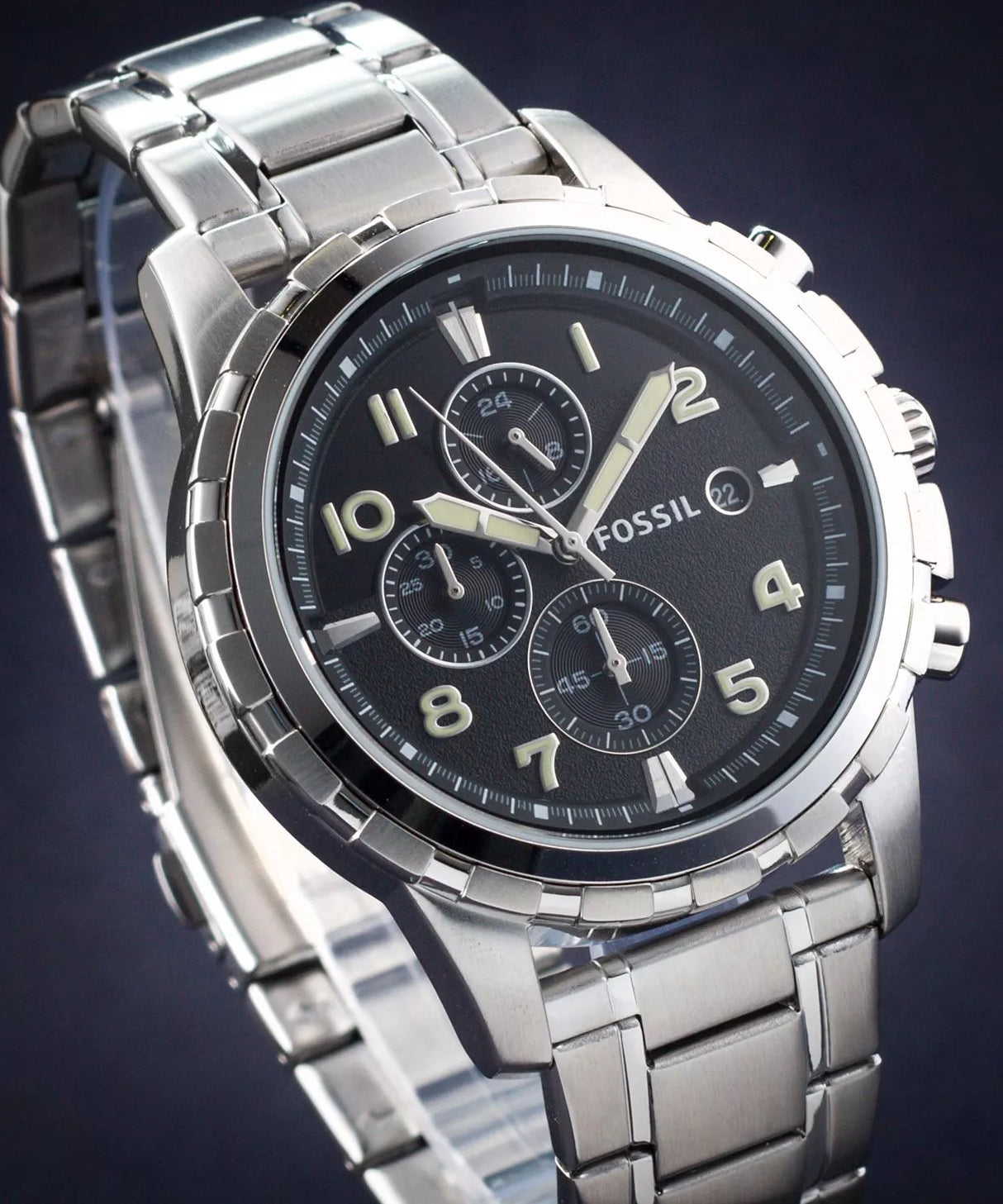 FS4542 Reloj Fossil Dean de hombre pulsera de metal 45 mm