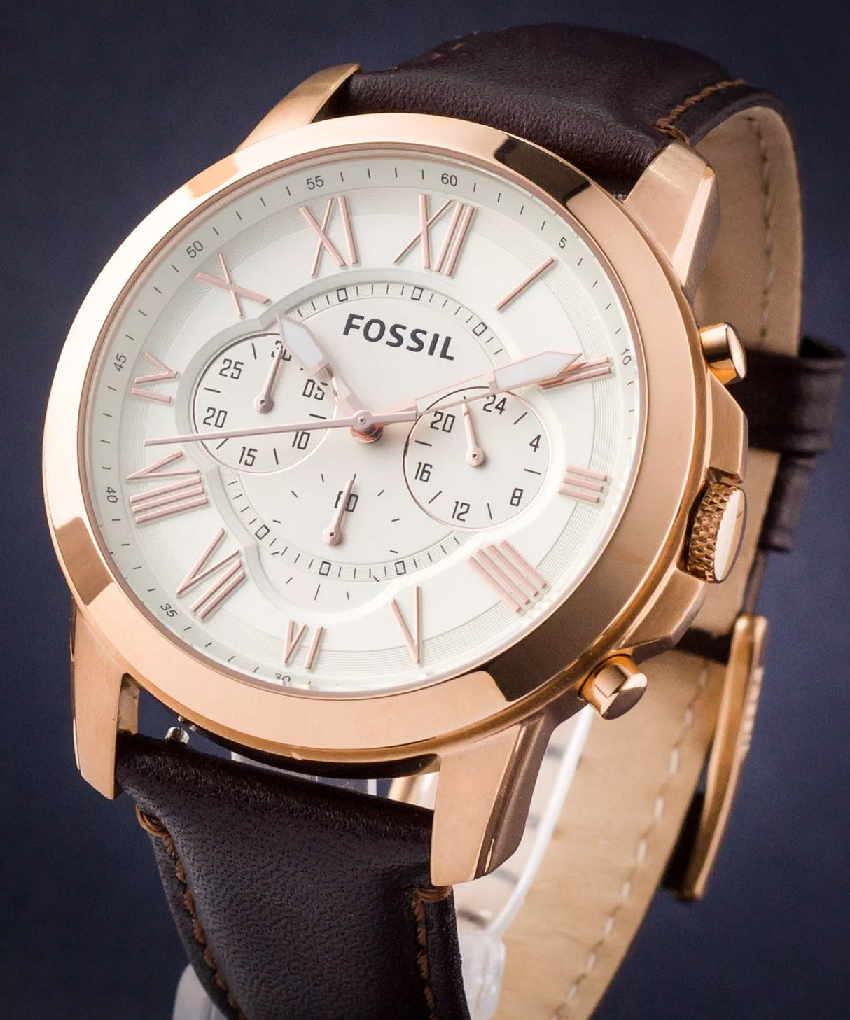 FS4991 Reloj Fossil Grant de caballero banda de piel 44 mm