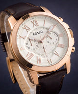 FS4991 Reloj Fossil Grant de caballero banda de piel 44 mm