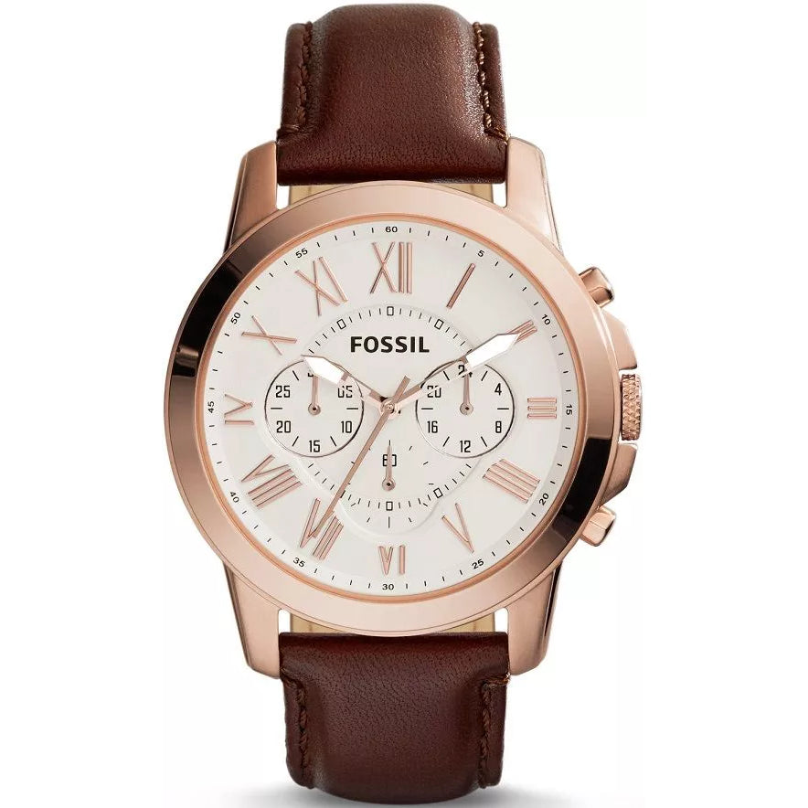FS4991 Reloj Fossil Grant de caballero banda de piel 44 mm