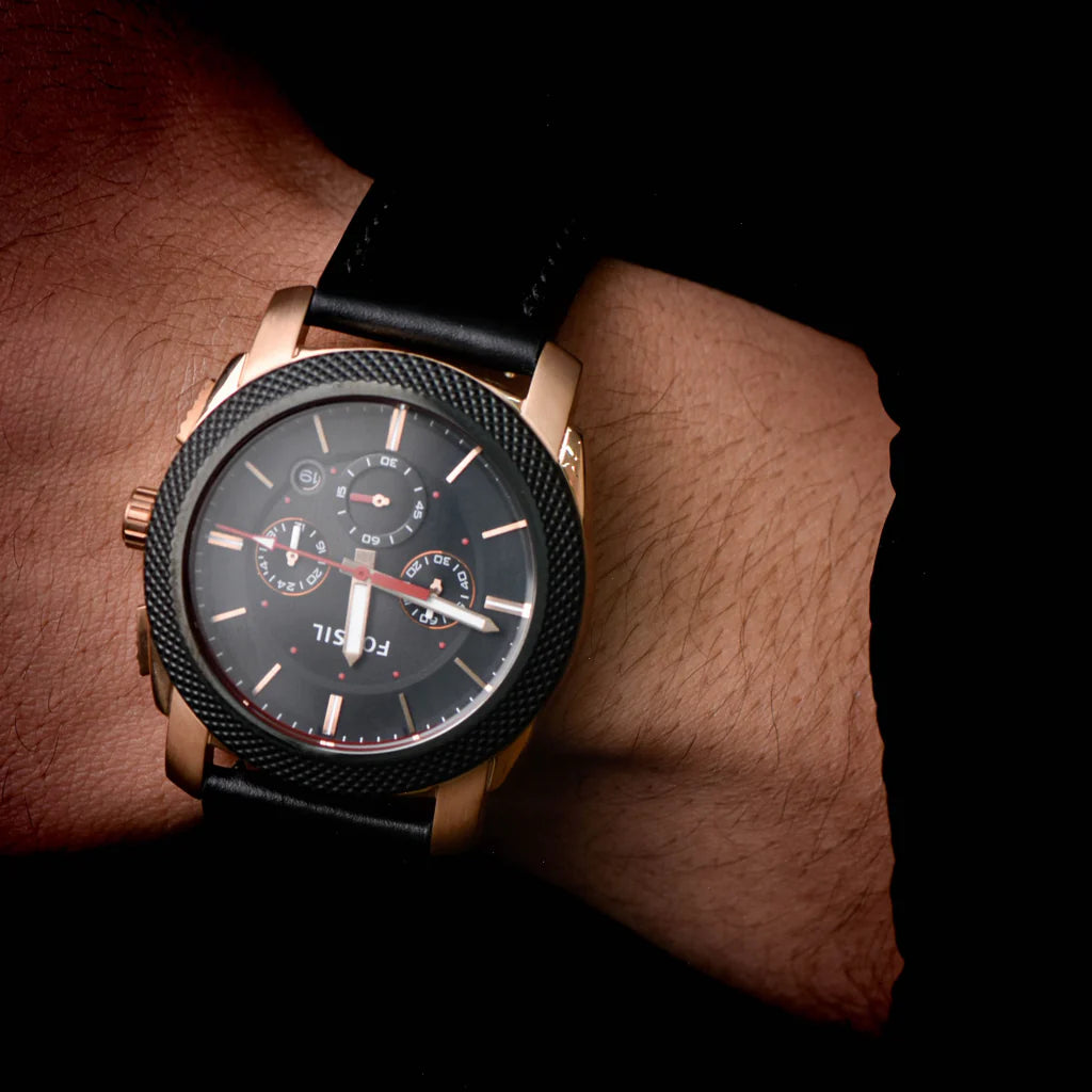 FS5120 Reloj Fossil Machine de hombre pulsera de piel 46 mm