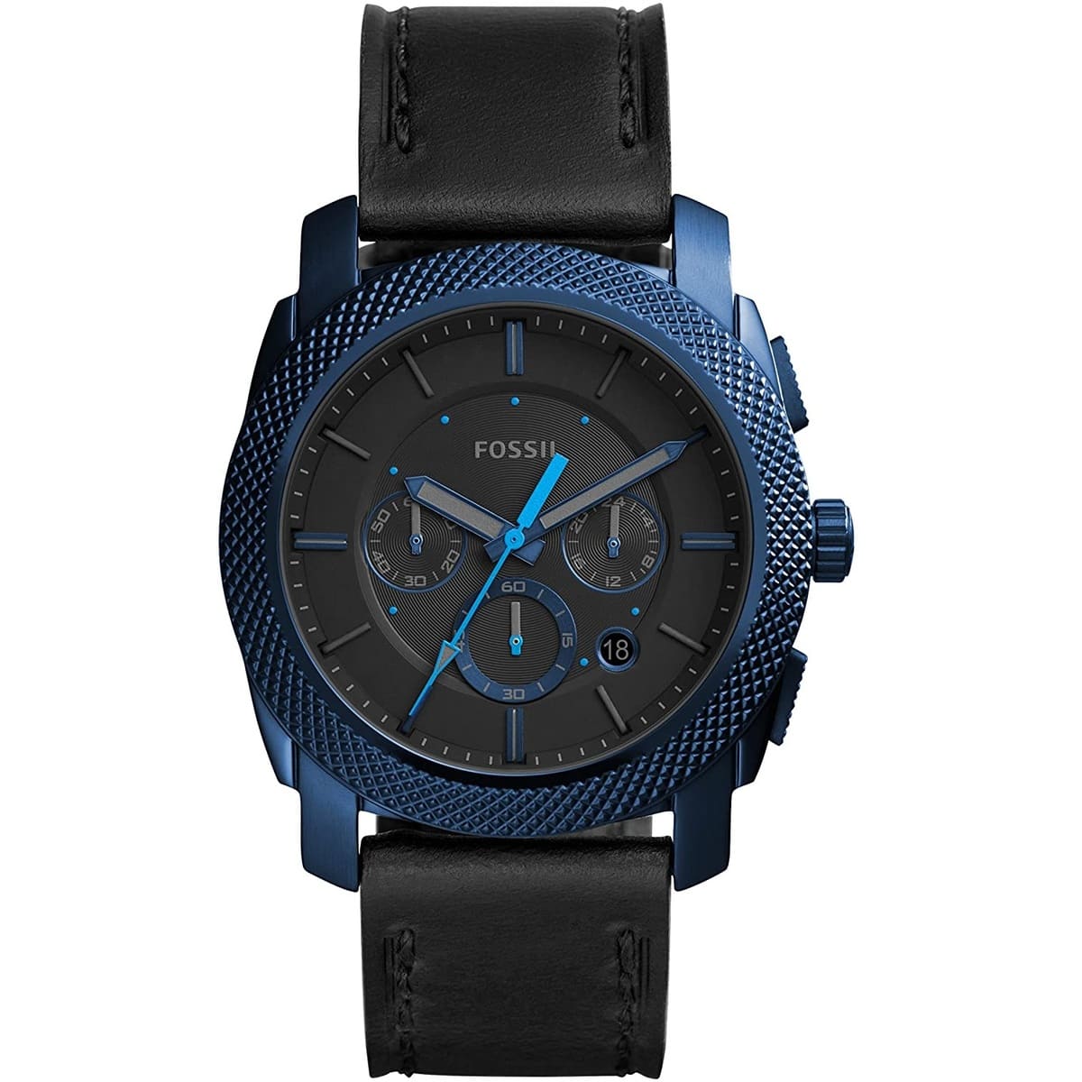 FS5361 Reloj Fossil Machine de hombre banda de piel 45 mm