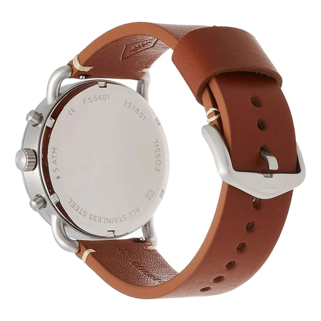 Fs5401 FS5401 Reloj The Commuter Análogo de Cuero para Hombre – Relojes.com