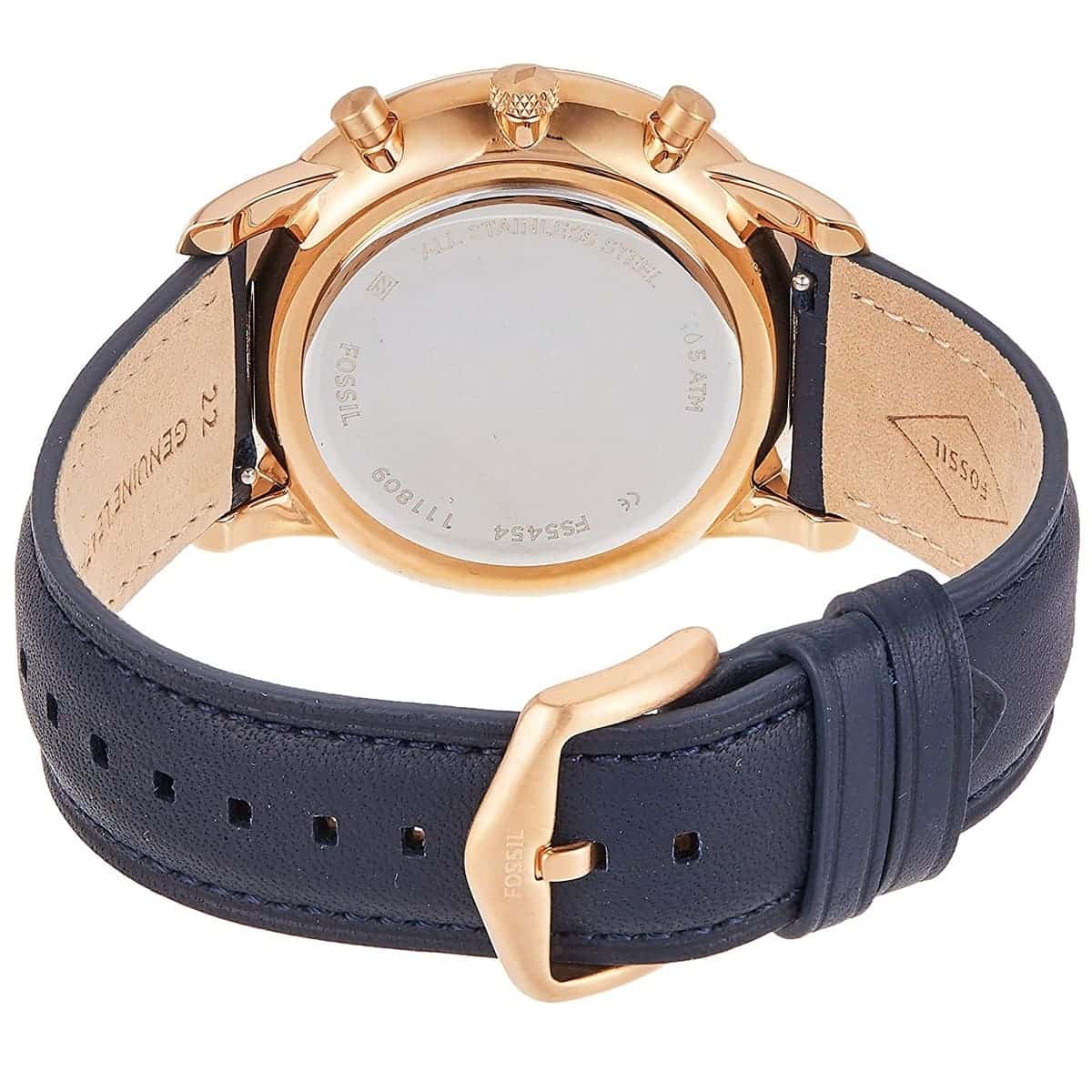 FS5454 Reloj Fossil Neutra de hombre banda de piel 44mm