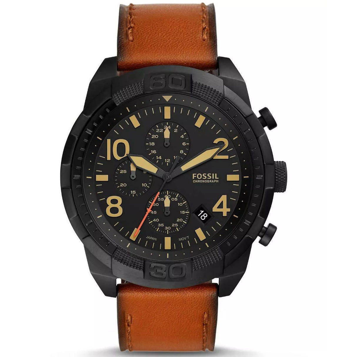 FS5714 Reloj Fossil Bronson de hombre pulsera de cuero 50 mm