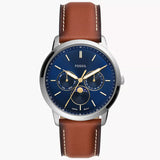 FS5903 Reloj Fossil Neutra Moonphase de hombre pulsera de cuero 42 mm
