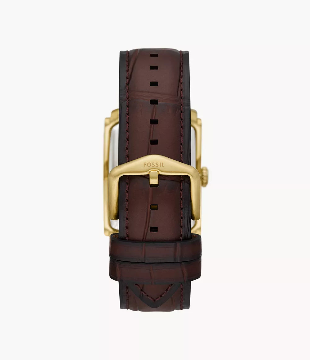 FS6011 Reloj Fossil Carraway de hombre pulsera de cuero 30 mm