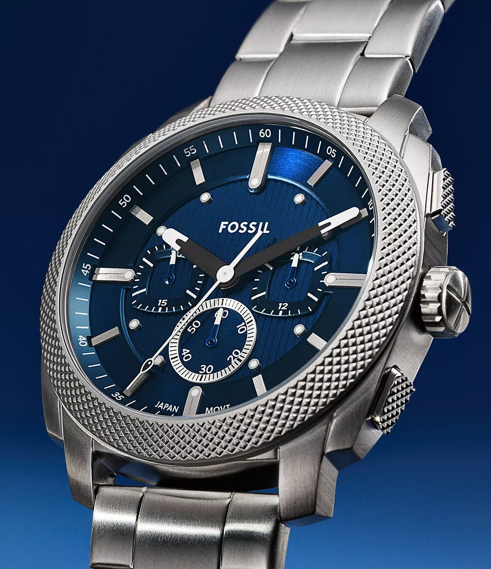 FS6096 Reloj Machine Fossil de hombre pulsera de metal 44mm
