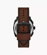 FS6101 Reloj Fossil Machine de caballero pulsera de cuero 44 mm
