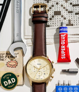 FS6113 Reloj Fossil Neutra de hombre banda de piel 44 mm