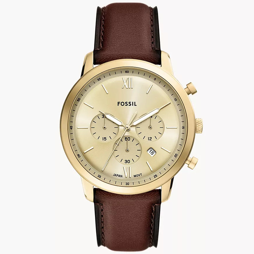 FS6113 Reloj Fossil Neutra de hombre banda de piel 44 mm