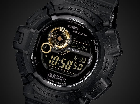 G-9300GB-1 Reloj G-Shock Digital para Caballero con Correa de Resina