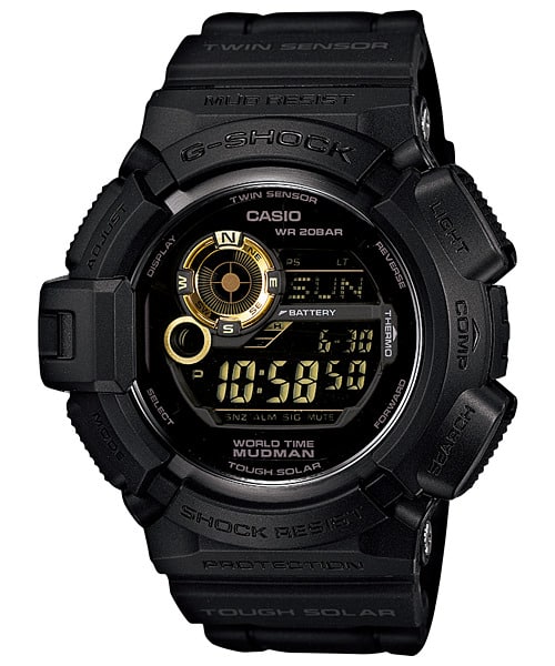 G-9300GB-1 Reloj G-Shock Digital para Caballero con Correa de Resina