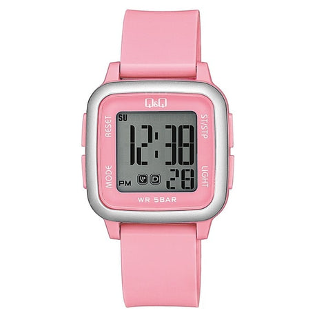 G02A-009VY Reloj QQ para mujer con pulsera de silicona digital