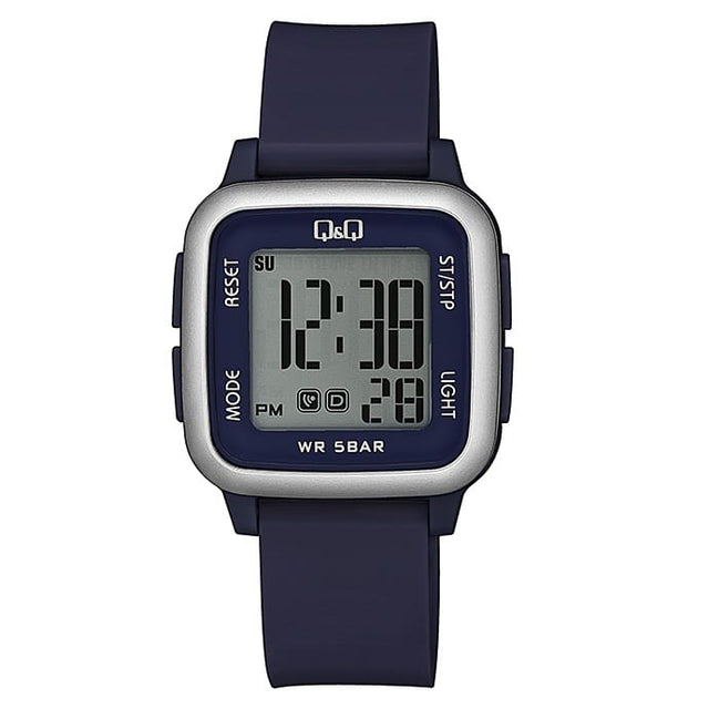 G02A-010VY Reloj QQ para señorita con correa de caucho digital