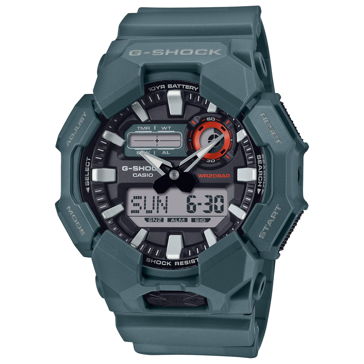 GA-010-2A G-Shock reloj para caballero pulsera de resina sport