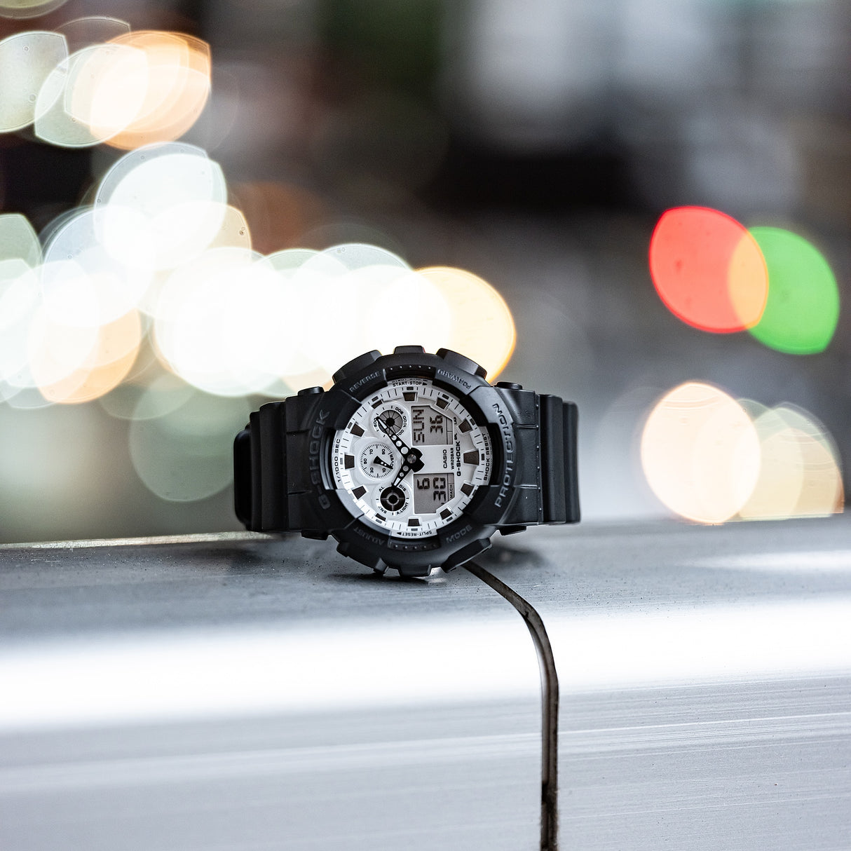 GA-100WD-1A G-Shock reloj para caballero pulsera de caucho