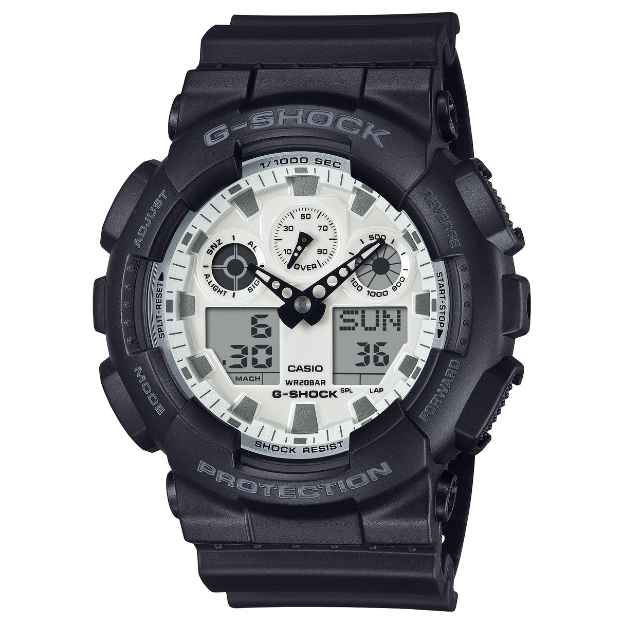 GA-100WD-1A G-Shock reloj para caballero pulsera de caucho