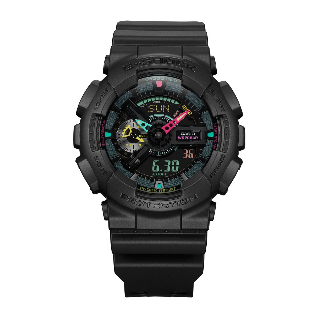 GA-110MF-1A Reloj G-Shock Pulsera de Resina para Caballero Doble Hora