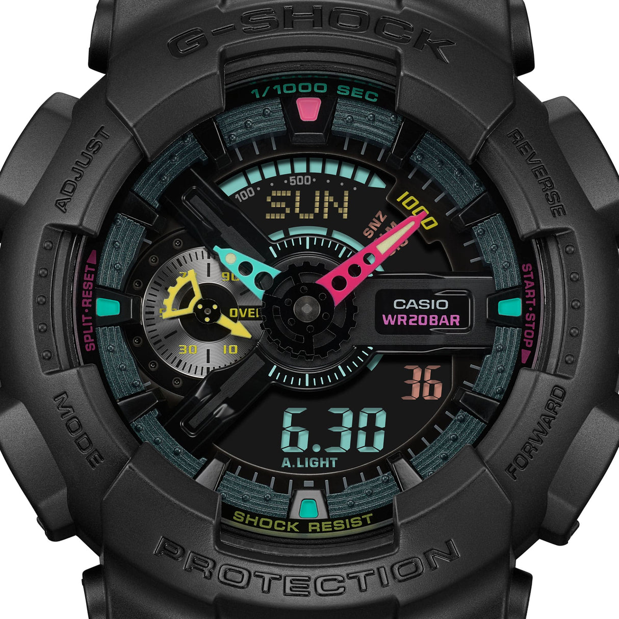 GA-110MF-1A Reloj G-Shock Pulsera de Resina para Caballero Doble Hora