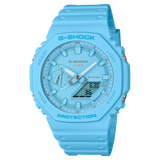 GA-2100-2A2 Reloj G-Shock Pulsera de Caucho para Hombre Doble hora