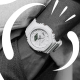 GA-2100-7A7 Reloj G-Shock Classic de hombre pulsera de resina doble hora 48 mm