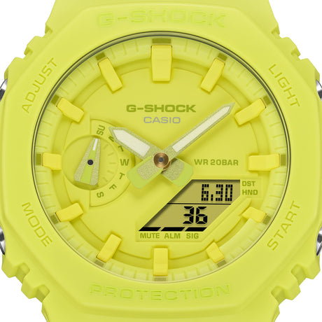 GA-2100-9A9 Reloj G-Shock Classic de hombre pulsera de caucho 48 mm
