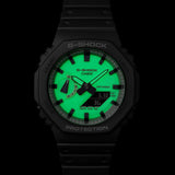 GA-2100HD-8A Reloj G-Shock Pulsera de Caucho para Caballero Doble Hora