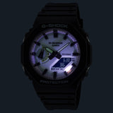 GA-2100HD-8A Reloj G-Shock Pulsera de Caucho para Caballero Doble Hora