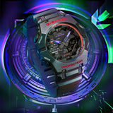 GA-B001AH-6A Reloj G-Shock Pulsera de Resina para Caballero Doble Hora