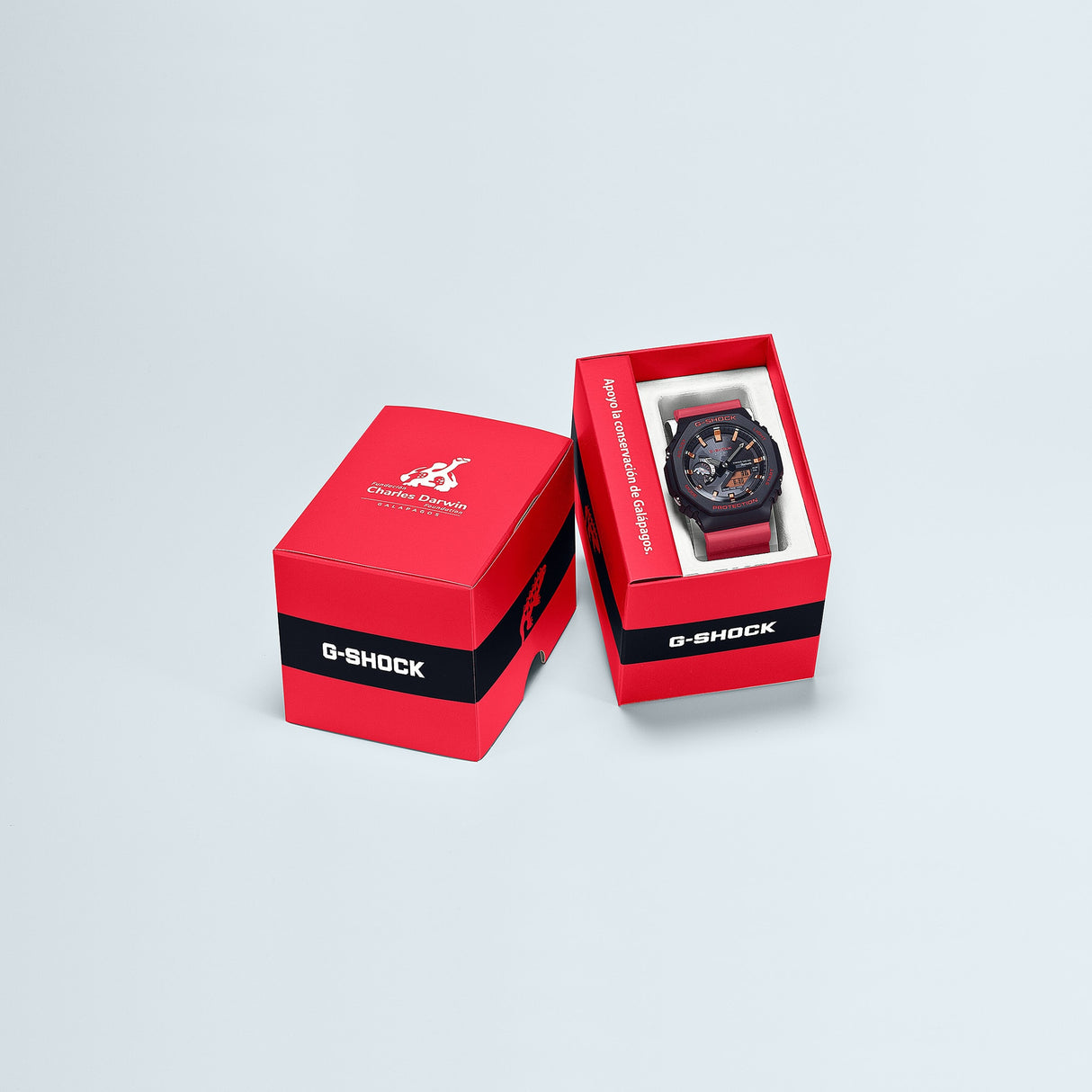 GA-B2100CD-1A4 Reloj G-Shock Galápagos Fundación Charles Darwin de hombre pulsera de resina doble hora