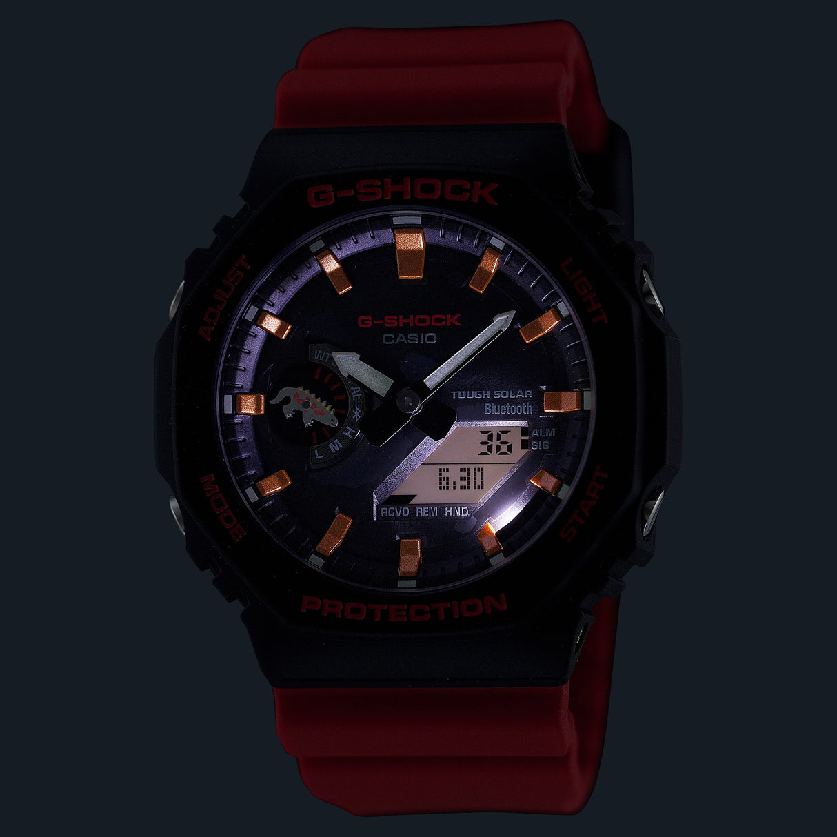 GA-B2100CD-1A4 Reloj G-Shock Galápagos Fundación Charles Darwin de hombre pulsera de resina doble hora