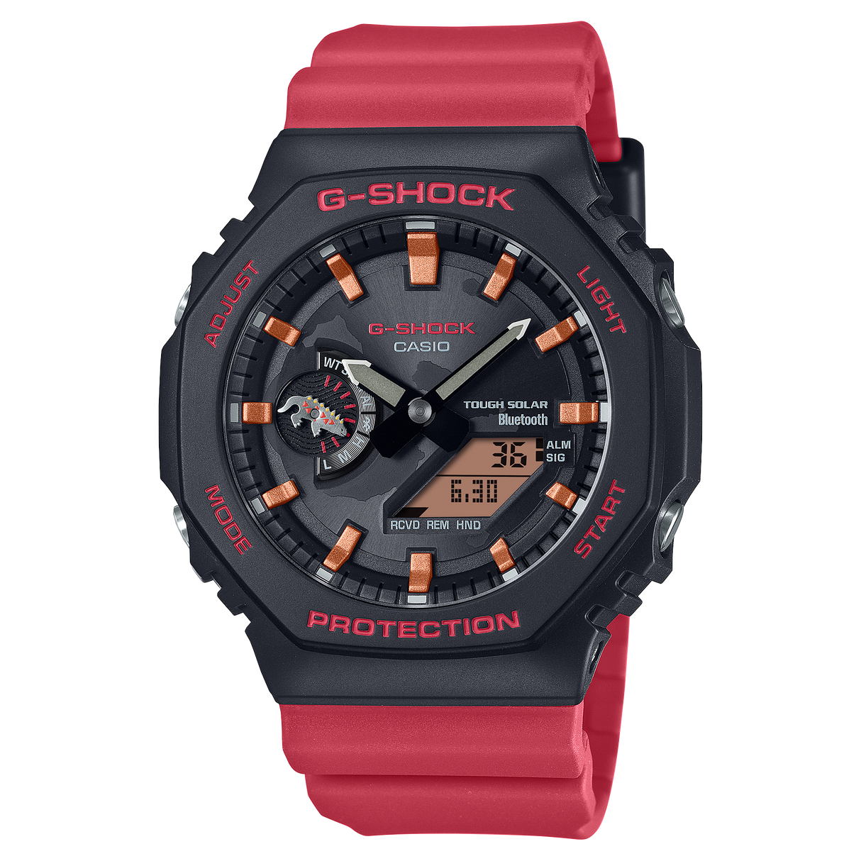 GA-B2100CD-1A4 Reloj G-Shock Galápagos Fundación Charles Darwin de hombre pulsera de resina doble hora