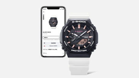 GA-B2100CD-1A7 Reloj G-Shock x Charles Darwin Foundation de hombre pulsera de caucho doble hora con Bluetooth 49 mm