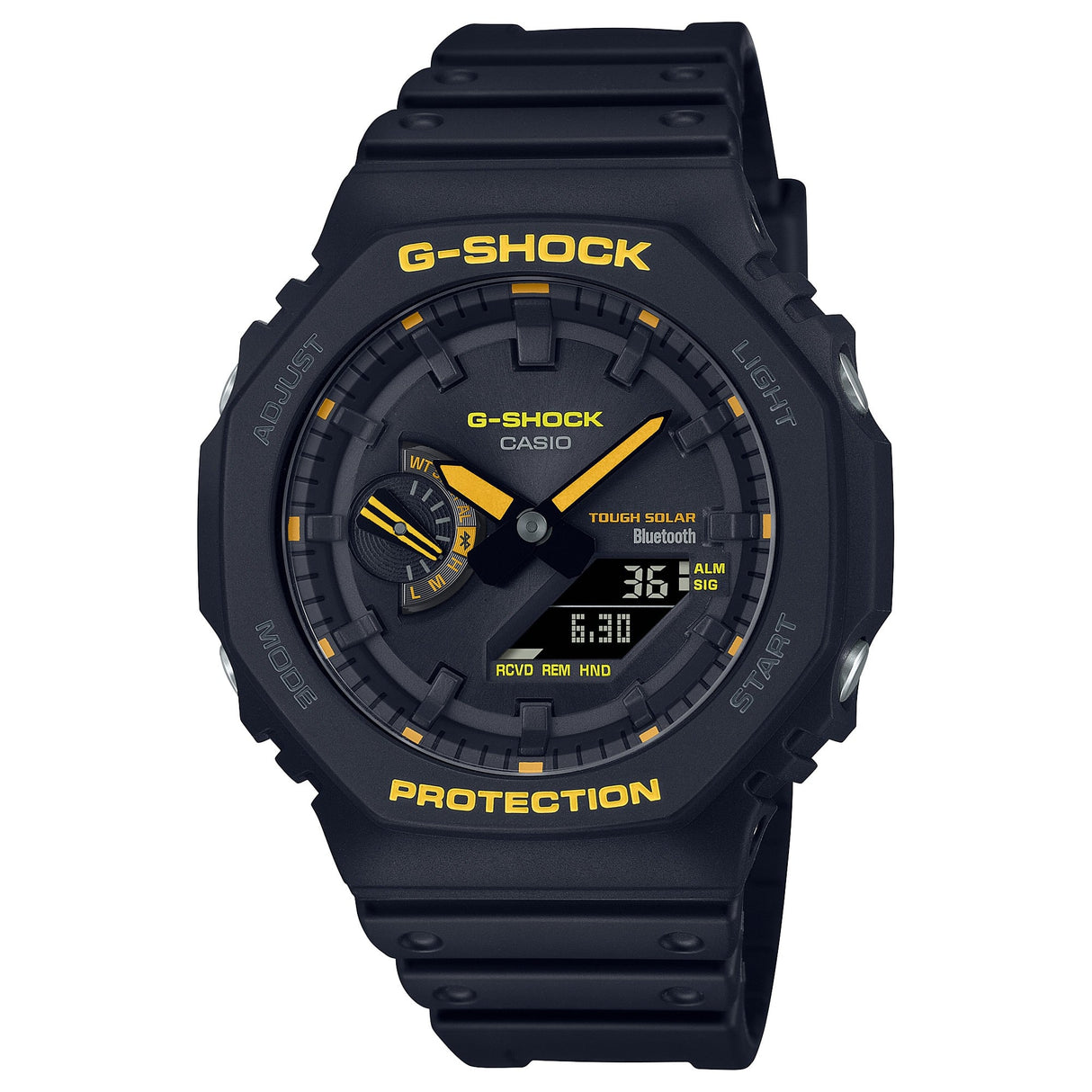 GA-B2100CY-1A Reloj G-Shock Pulsera de Goma para Caballero Doble Hora