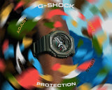 GA-B2100FC-3A Reloj G-Shock Pulsera de Goma para Caballero Doble Hora