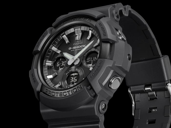 GAS-100B-1A2CF Reloj G-Shock de caballero pulsera de resina 42 mm