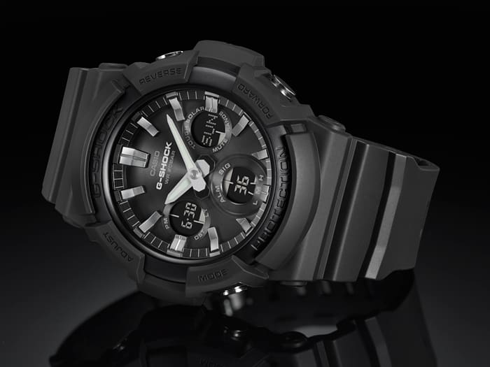 GAS-100B-1A2CF Reloj G-Shock de caballero pulsera de resina 42 mm
