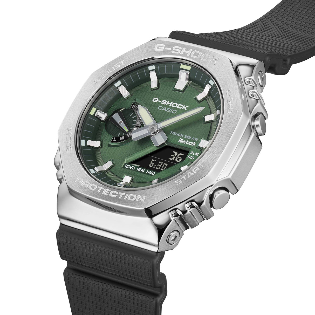 GBM-2100A-1A3 Reloj G-Shock de hombre banda de resina Bluetooth 50 mm