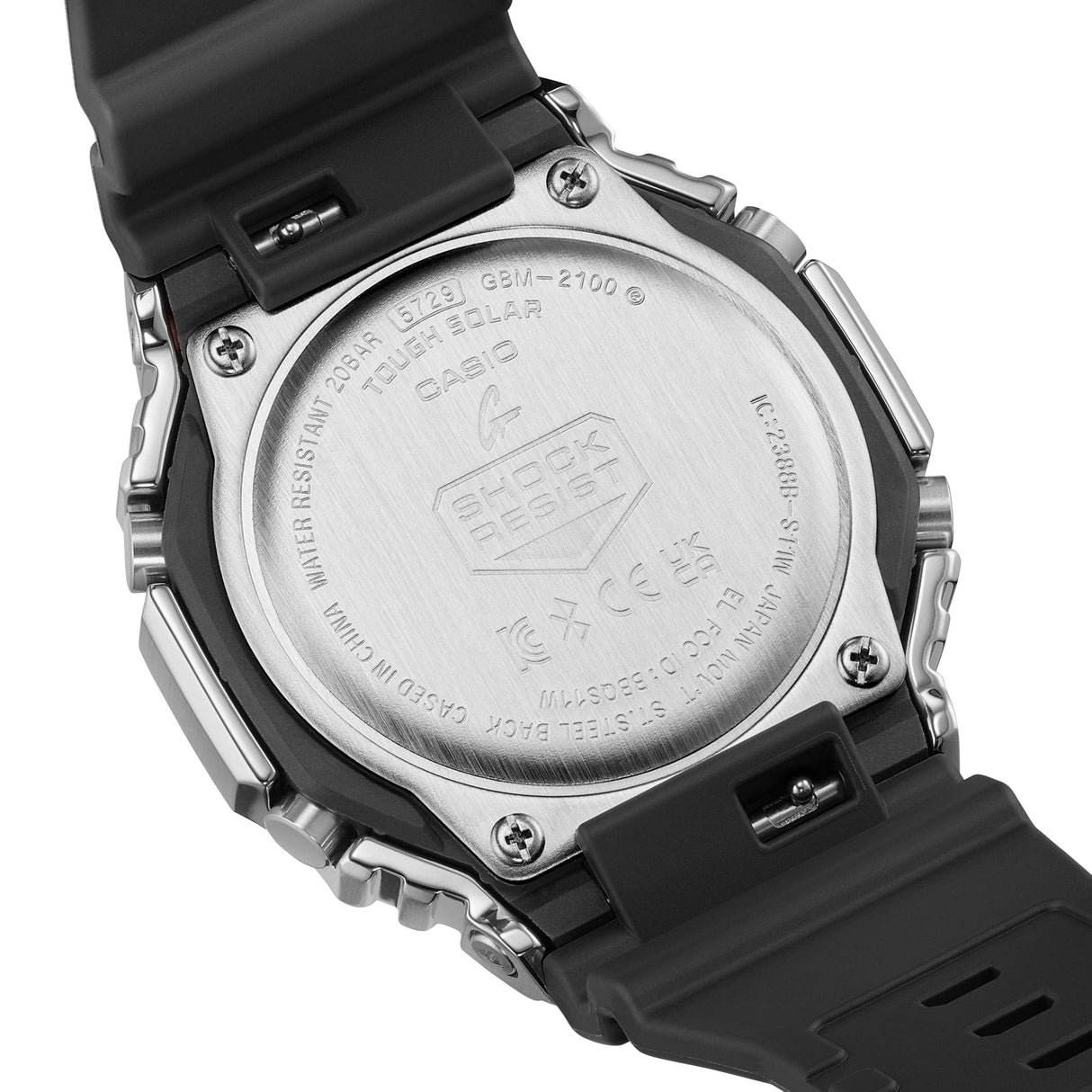 GBM-2100A-1A3 Reloj G-Shock de hombre banda de resina Bluetooth 50 mm