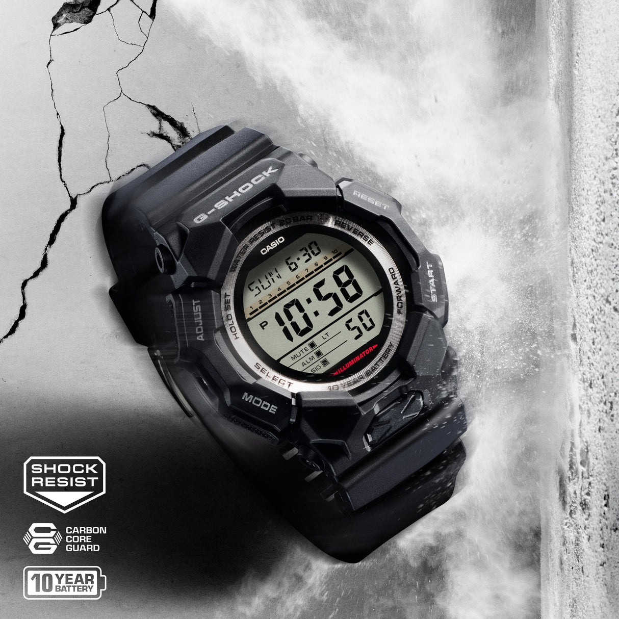 GD-010-1 G-Shock reloj para hombre pulsera de resina