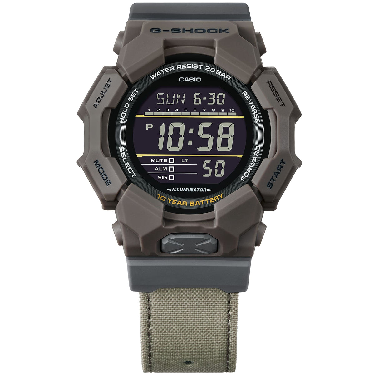 GD-010CE-5 G-Shock reloj de hombre pulsera de tela