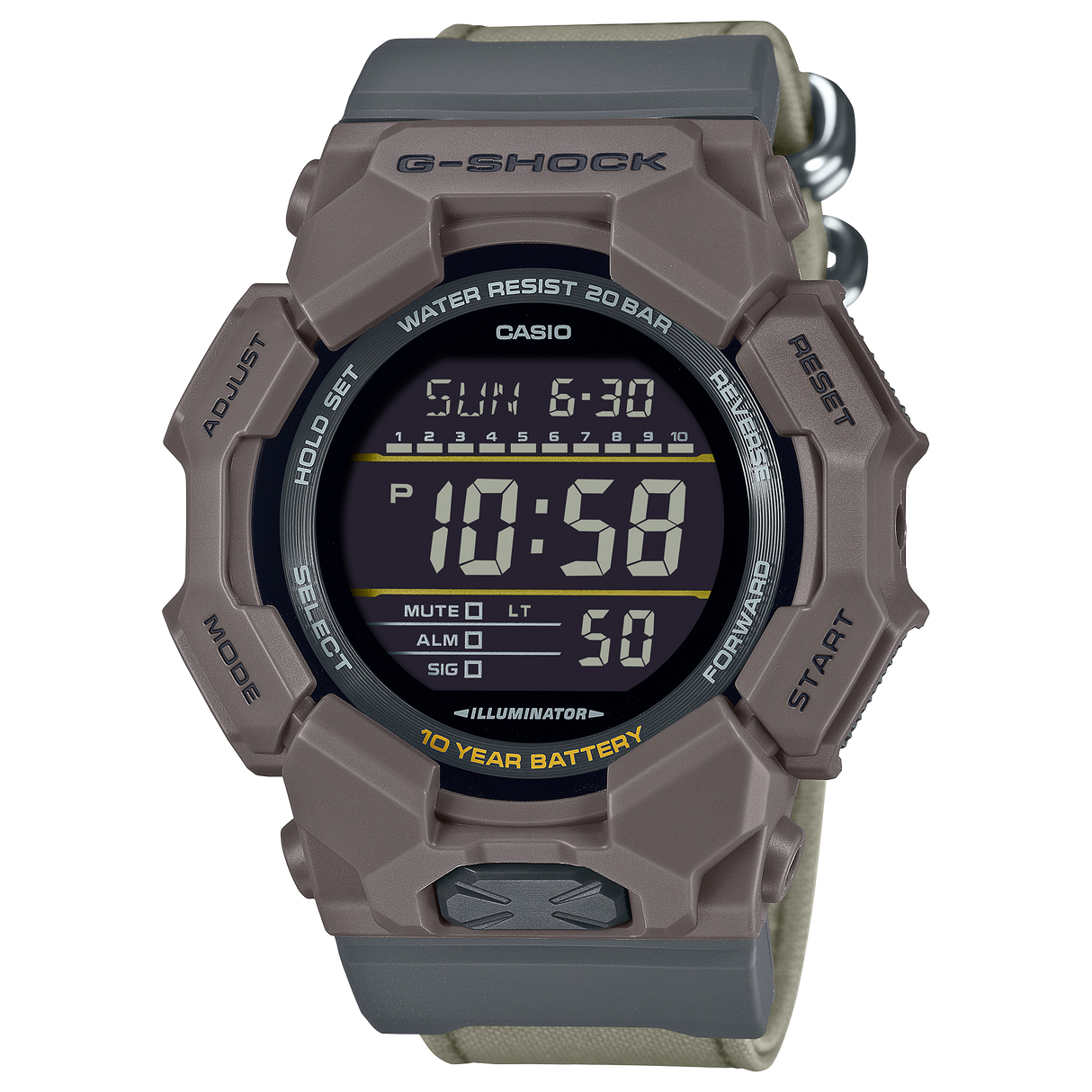 GD-010CE-5 G-Shock reloj de hombre pulsera de tela