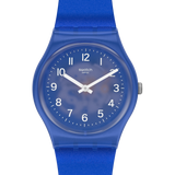 GL124 Reloj Swatch Blurry Blue de dama pulsera de caucho