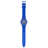 GL124 Reloj Swatch Blurry Blue de dama pulsera de caucho
